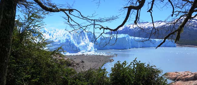 vue sur le glacier moreno argentine